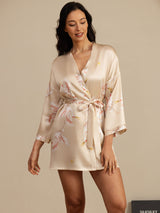 [Champagne] SilkSilky-NL 3/4 Sleeve Dames Kamerjas 003