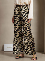 [Leopard] SilkSilky-NL 19Momme Zijde Womens Pants 003,