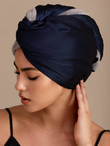 [Donkerblauw] SilkSilky-NL Haartulband 001