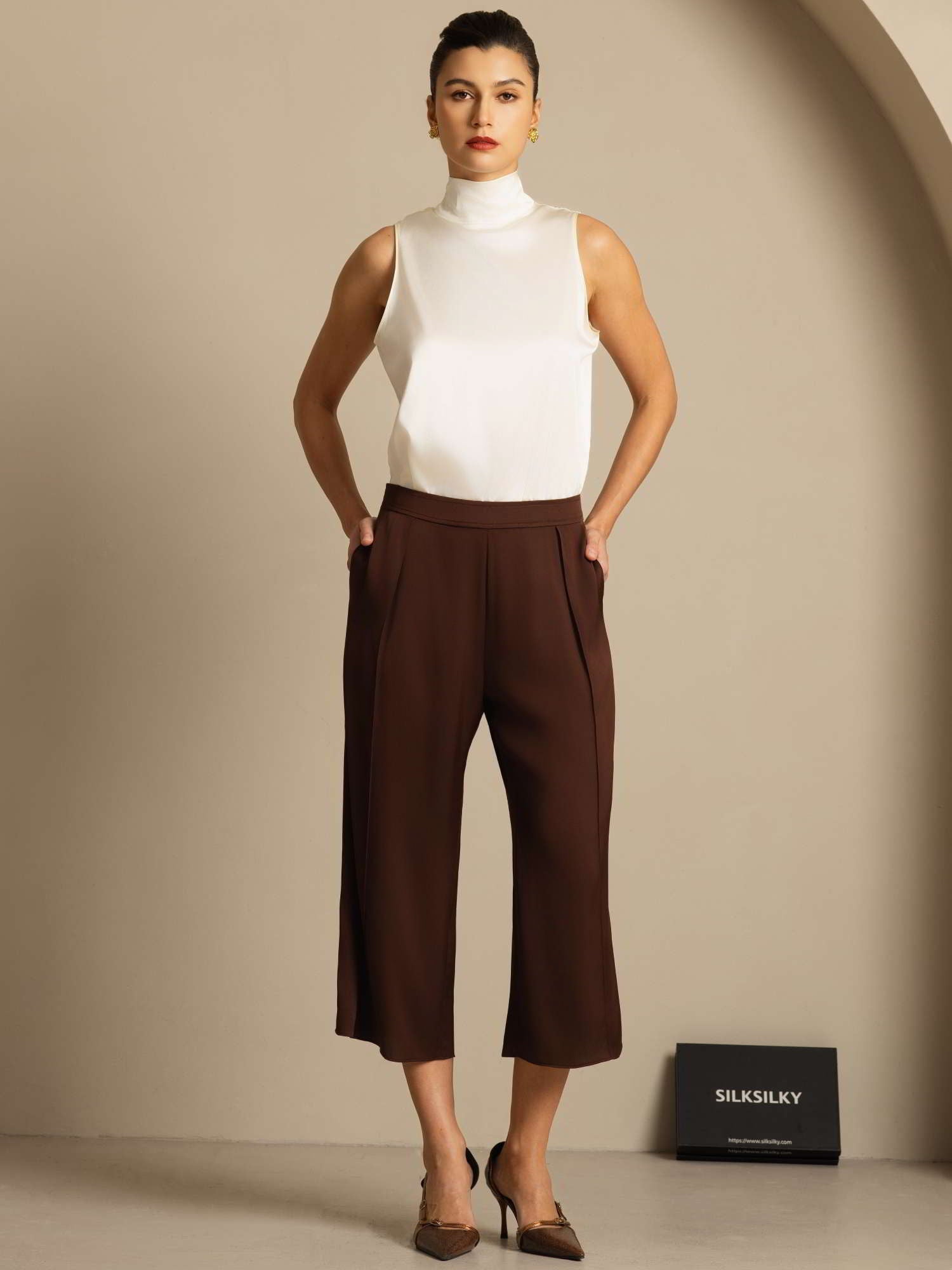 [Ivoor] SilkSilky-NL 19Momme Zijde Blouse 008