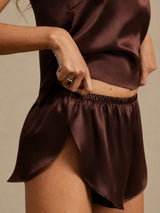 [Bruin] SilkSilky-NL Spaghetti Strap Split Cami-Set 006