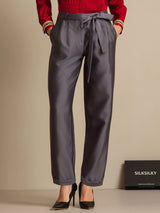 [Grijs] SilkSilky-NL 32Momme Zijde Womens Pants 001