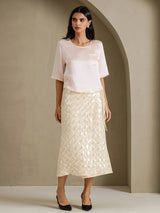 [Roze] SilkSilky-NL Half Sleeve Dames T-Shirt 005