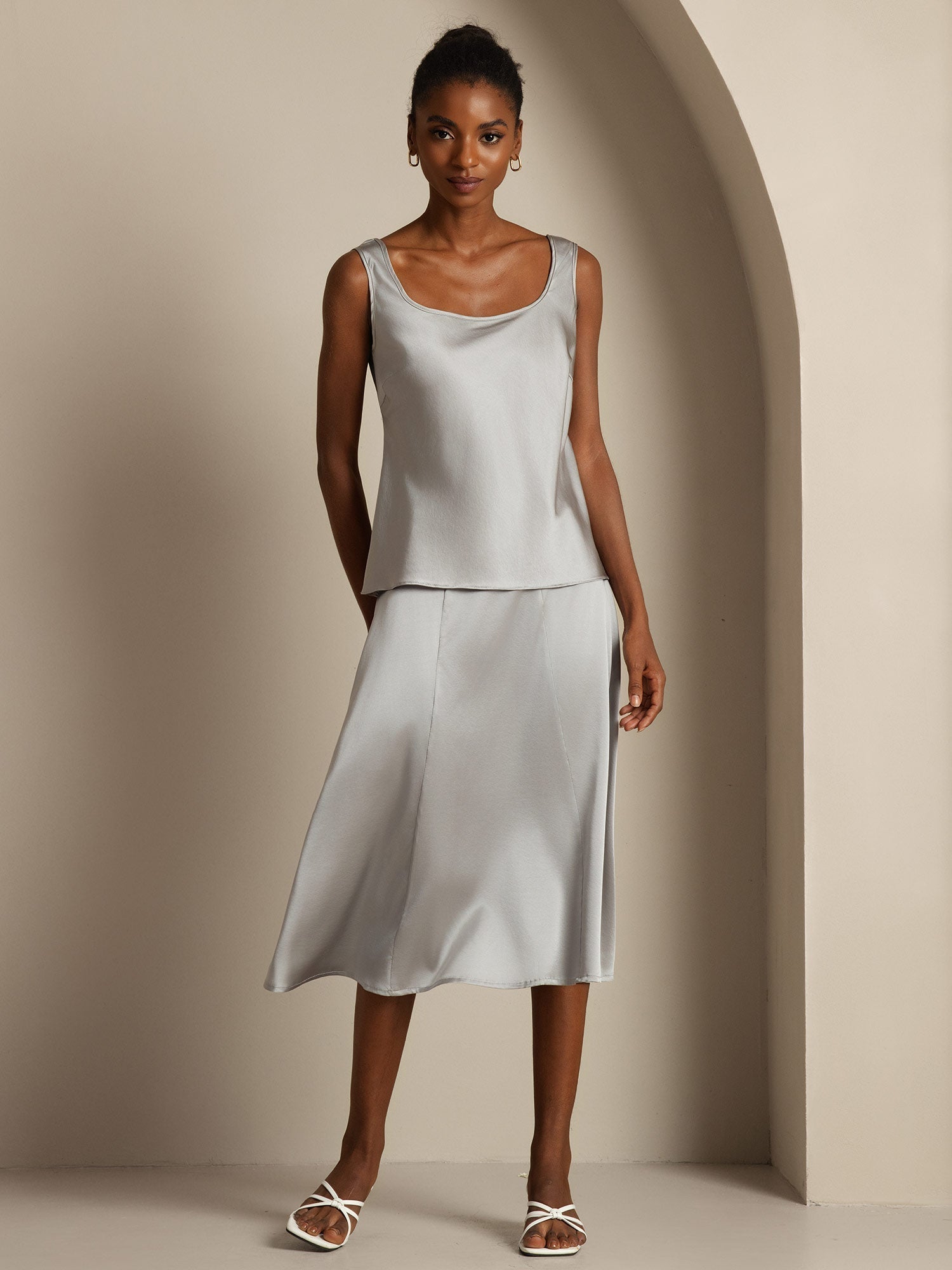 [Griffin Grijs] SilkSilky-NL 19Momme Zijde Camisoles 001,