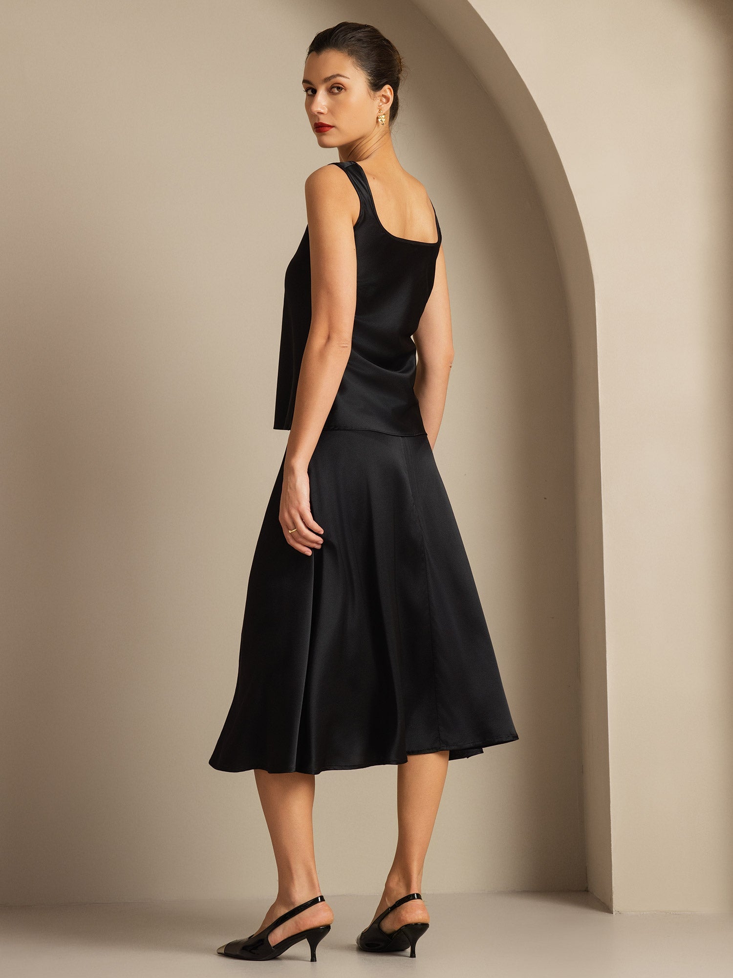 [Zwart] SilkSilky-NL 19Momme Zijde Camisoles 002,