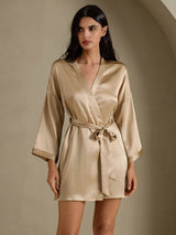 [Champagnegoud] SilkSilky-NL 3/4 Sleeve Dames Kamerjas 001
