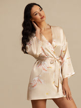 [Champagne] SilkSilky-NL 3/4 Sleeve Dames Kamerjas 005