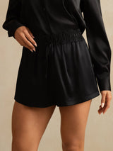 [Zwart] SilkSilky-NL 19Momme Dames Korte Broek 004