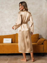 [Champagne] SilkSilky-NL Long Sleeve Dames Kamerjas 002