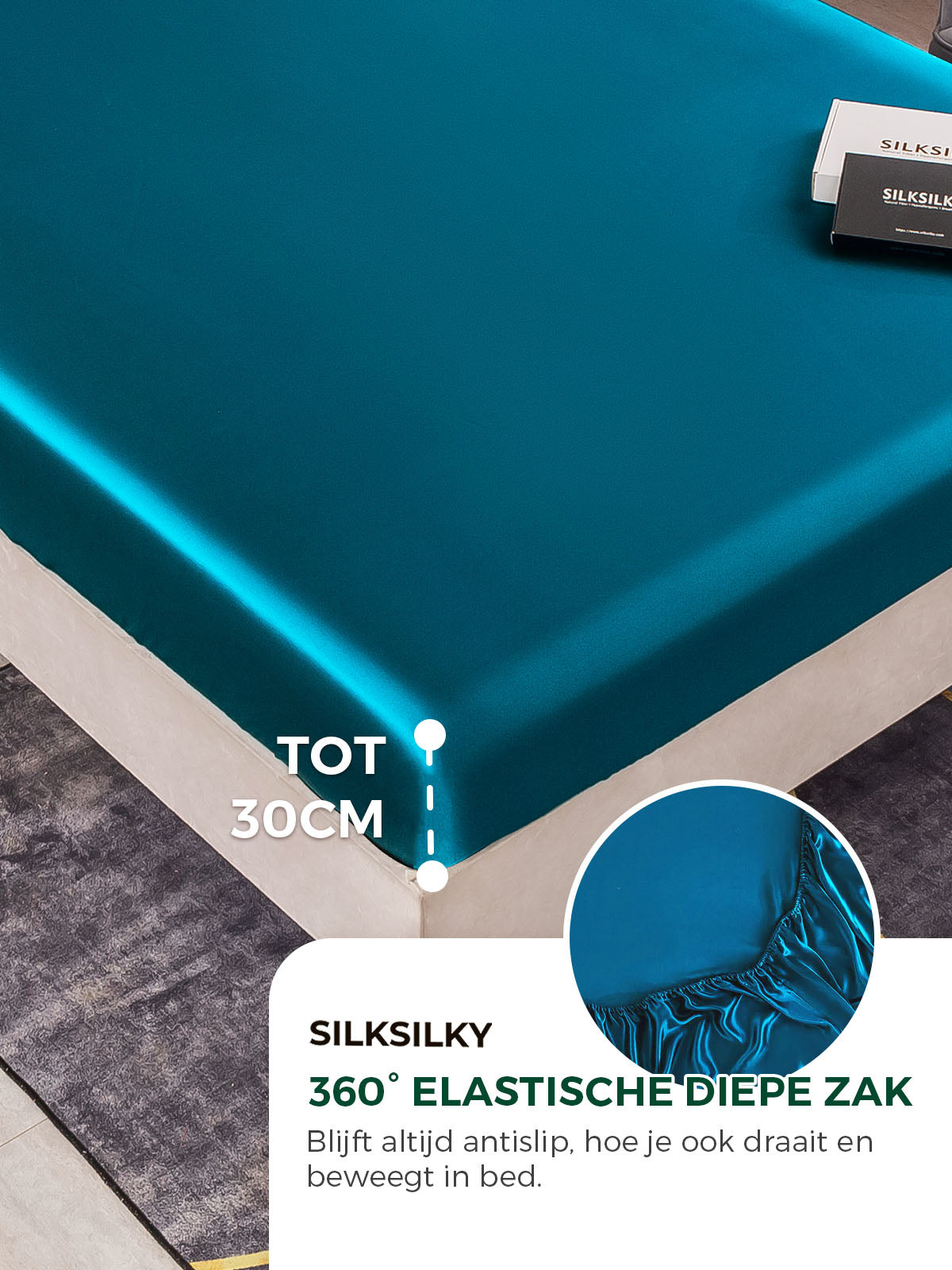 [Koningsblauw] SilkSilky-NL 25Momme Sheet 004