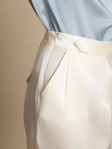 [Wit] SilkSilky-NL 19Momme Zijde Womens Pants 004