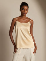 [Champagne] SilkSilky-NL Spaghetti Strap Cami-Top 001