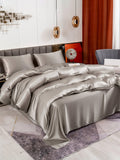 SilkSilky NL 19Momme Pure Silk Bedding Set Grijs 003