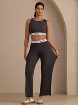 [Grijs] SilkSilky-NL Sleeveless Crew Neck Women's Outfit Sets 005