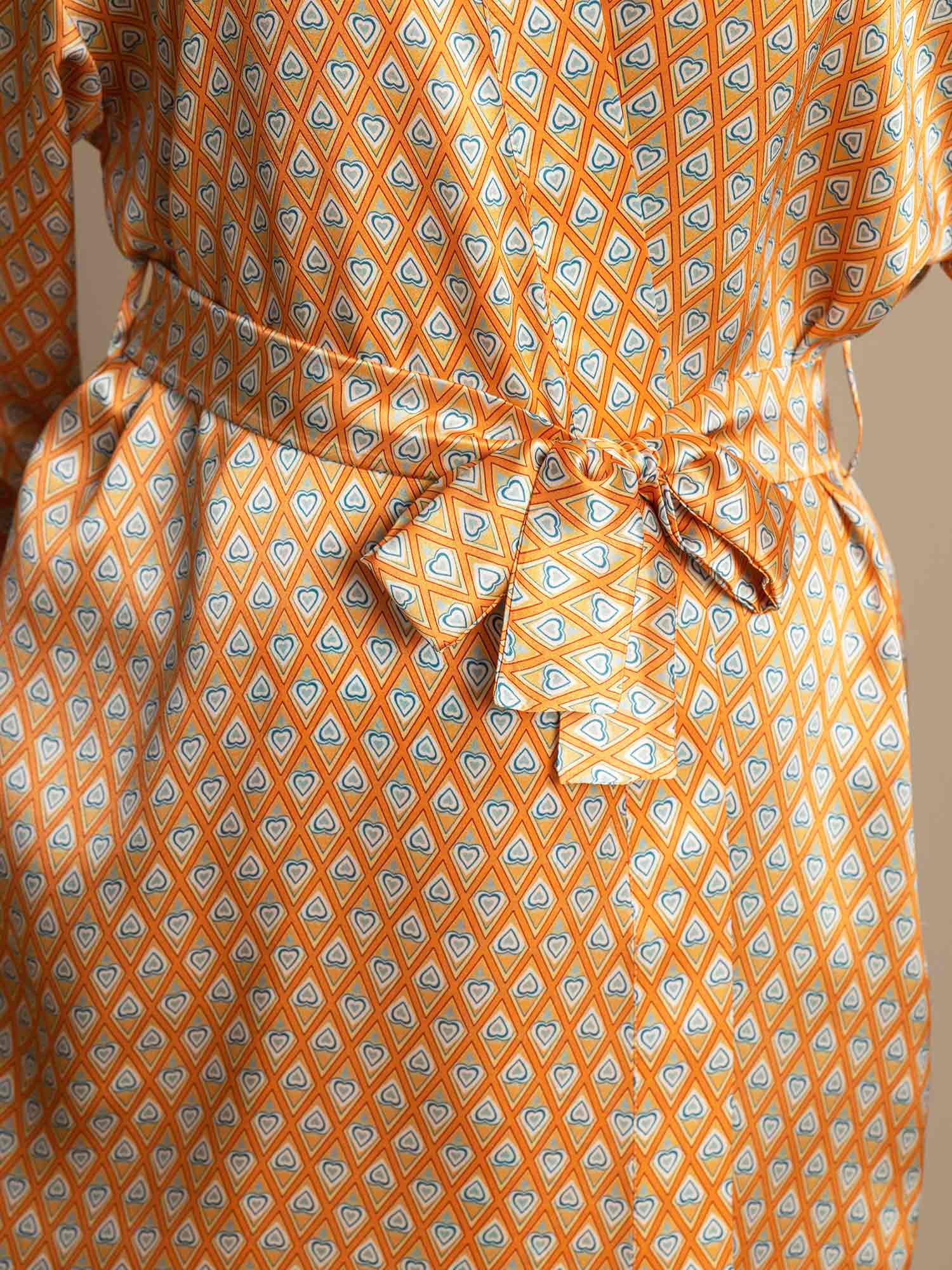 [Floral] SilkSilky-NL Womens Robe 004,