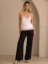 [Roze] SilkSilky-NL V Neck Cami-Top 006