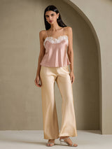 [Toscane] SilkSilky-NL Spaghetti Strap V Neck Cami-Top 005
