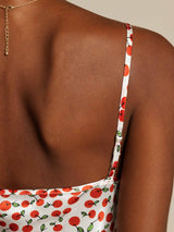 [Kers] SilkSilky-NL Spaghetti Strap V Neck Jurk 004