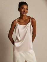 [Beige] SilkSilky-NL Spaghetti Strap Cami-Top 003