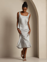[Griffin Grijs] SilkSilky-NL Sleeveless Cami-Top 007