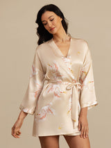 [Champagne] SilkSilky-NL 3/4 Sleeve Dames Kamerjas 001