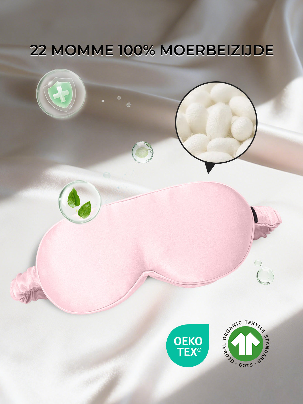 [Roze] SilkSilky-NL Zijde Eye Mask 002