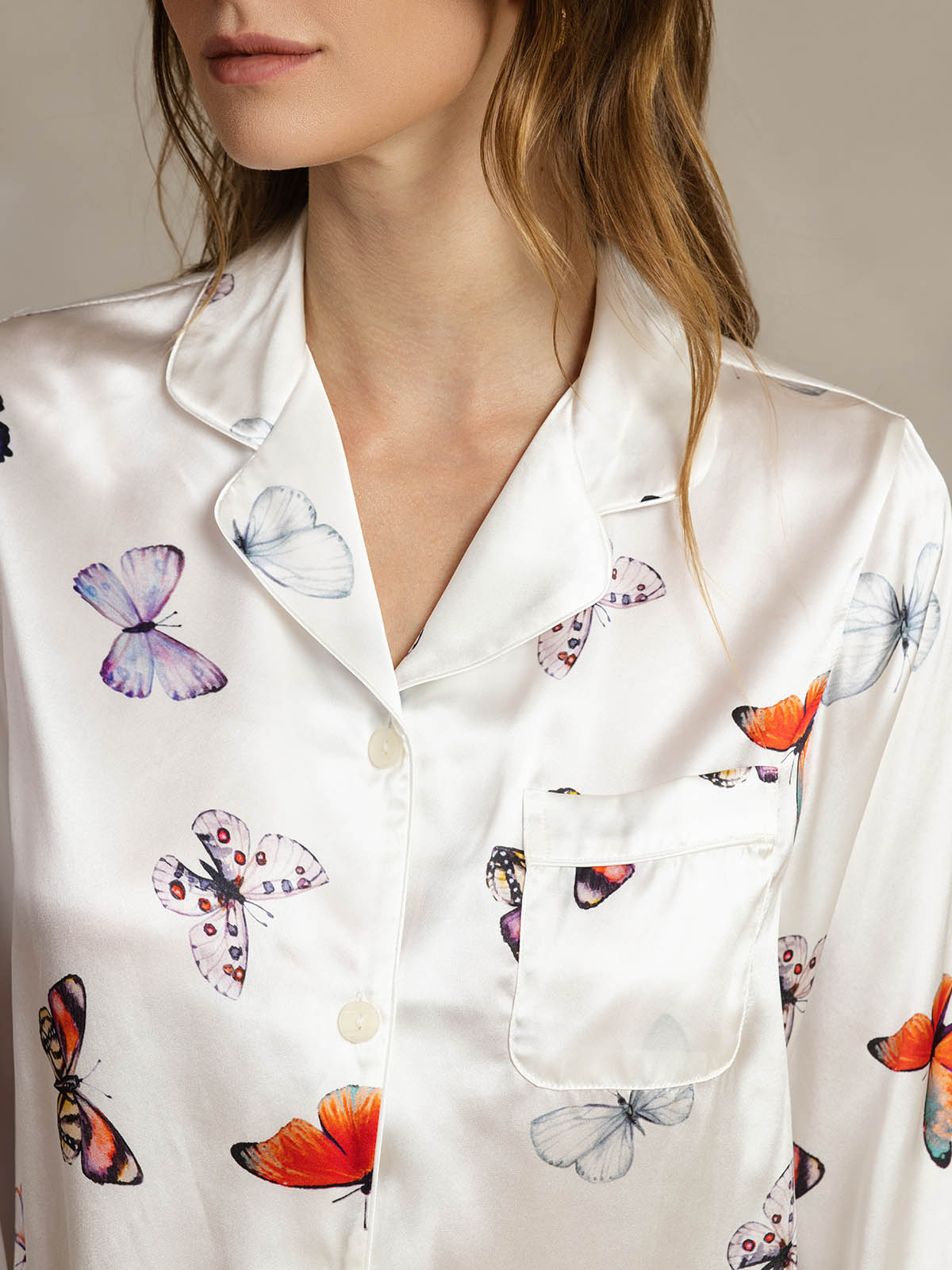 [Witte Vlinder] SilkSilky-NL Womens Pajamas 004