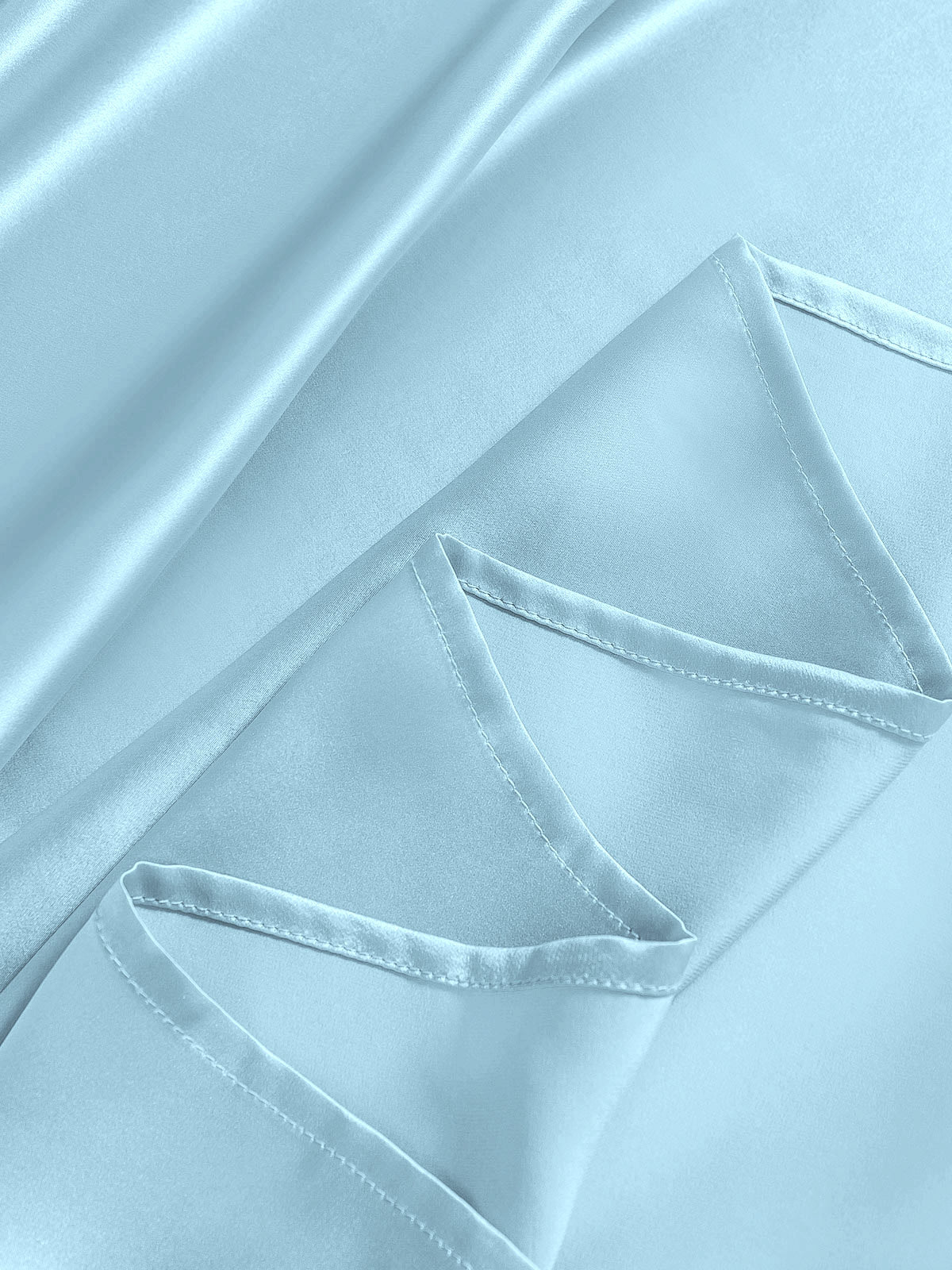 [Lichtblauw] SilkSilky-NL 19Momme Bedding Set 005