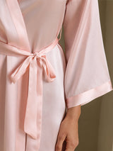 [Lichtroze] SilkSilky-NL 3/4 Sleeve Dames Kamerjas 005