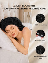 [Zwart] SilkSilky-NL Slaapmutsen 005