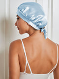 SilkSilky NL Pure Silk Sleep Cap Lichtblauw 002