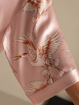 [Roze] SilkSilky-NL 3/4 Sleeve Dames Kamerjas 004