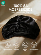 [Zwart] SilkSilky-NL Slaapmutsen 002