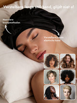 [Zwart] SilkSilky-NL Slaapmutsen 004