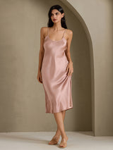 [Toscane] SilkSilky-NL Spaghetti Strap V Neck Jurk 001