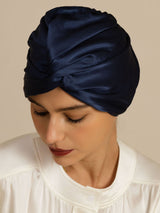 [Donkerblauw] SilkSilky-NL Slaapmutsen 002