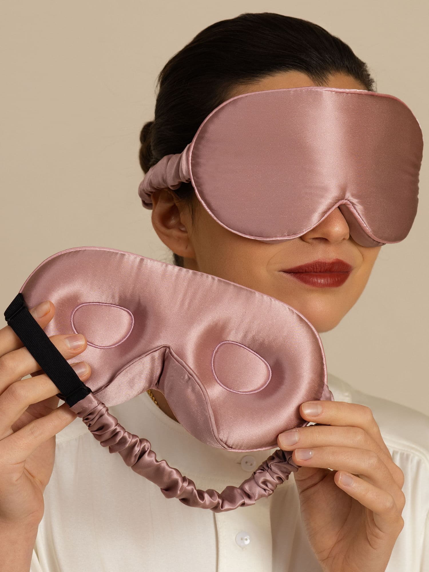 [Bleek Mauve] SilkSilky-NL Oogmasker 001