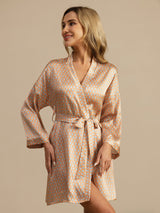 [Geel Hart Geo] SilkSilky-NL Lange Mouw Dames Kamerjas 003