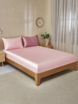 [BleekMauve+Lichtroze] SilkSilky-NL 19Momme Bedding Set 001