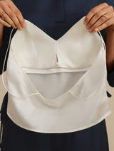 [Wit] SilkSilky-NL Spaghetti Strap V Neck Cami-Top 005