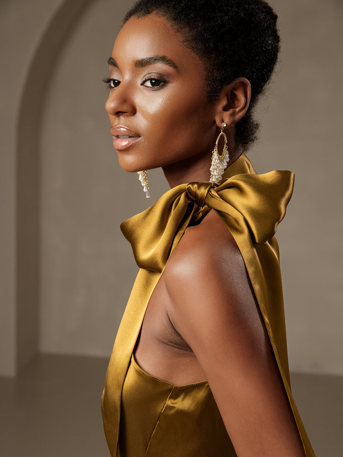 [Bruin] SilkSilky-NL 19Momme Zijde Mouwloos Dress 008