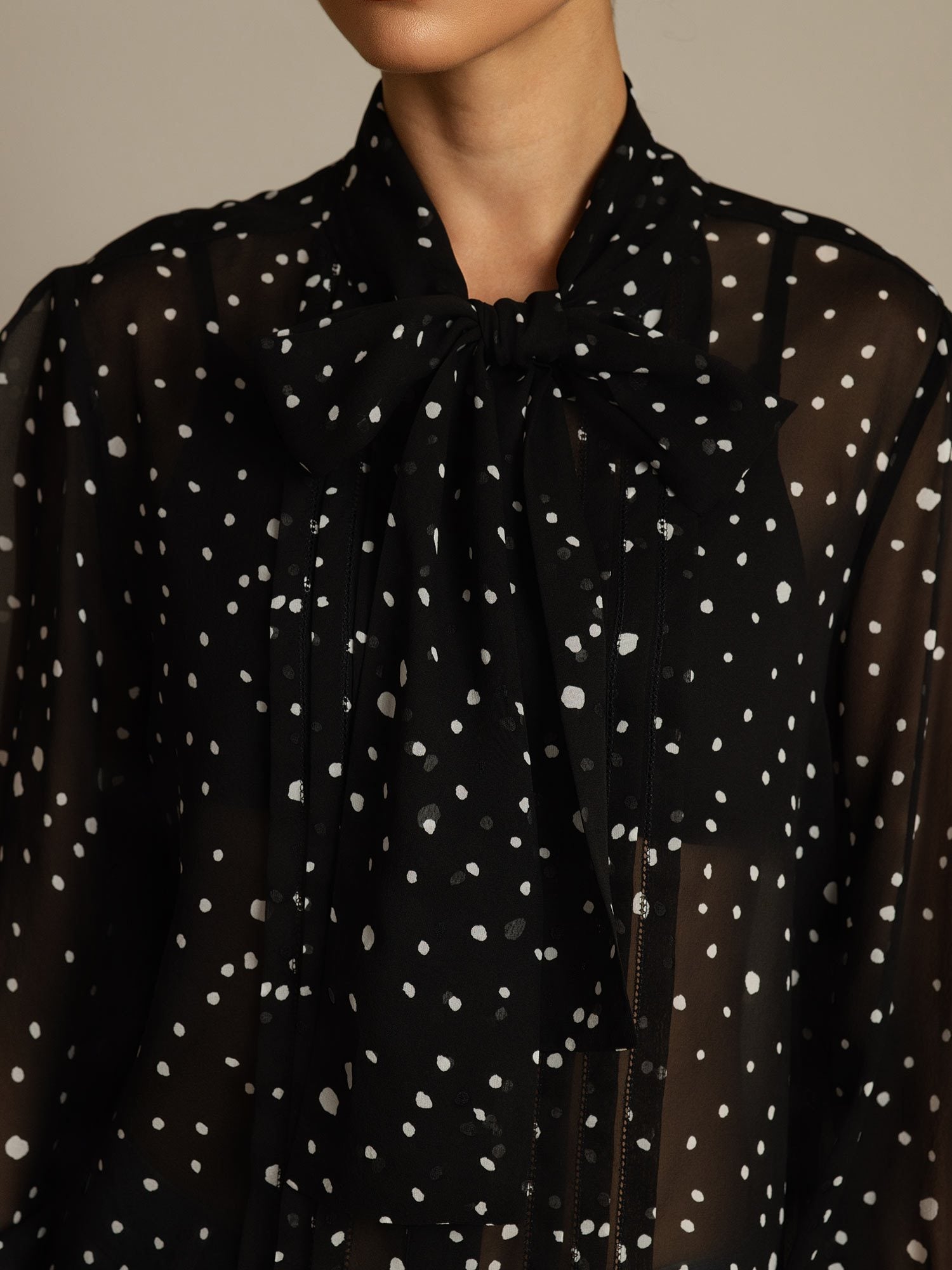 [Stippen] SilkSilky-NL Zijde Womens Shirt 004