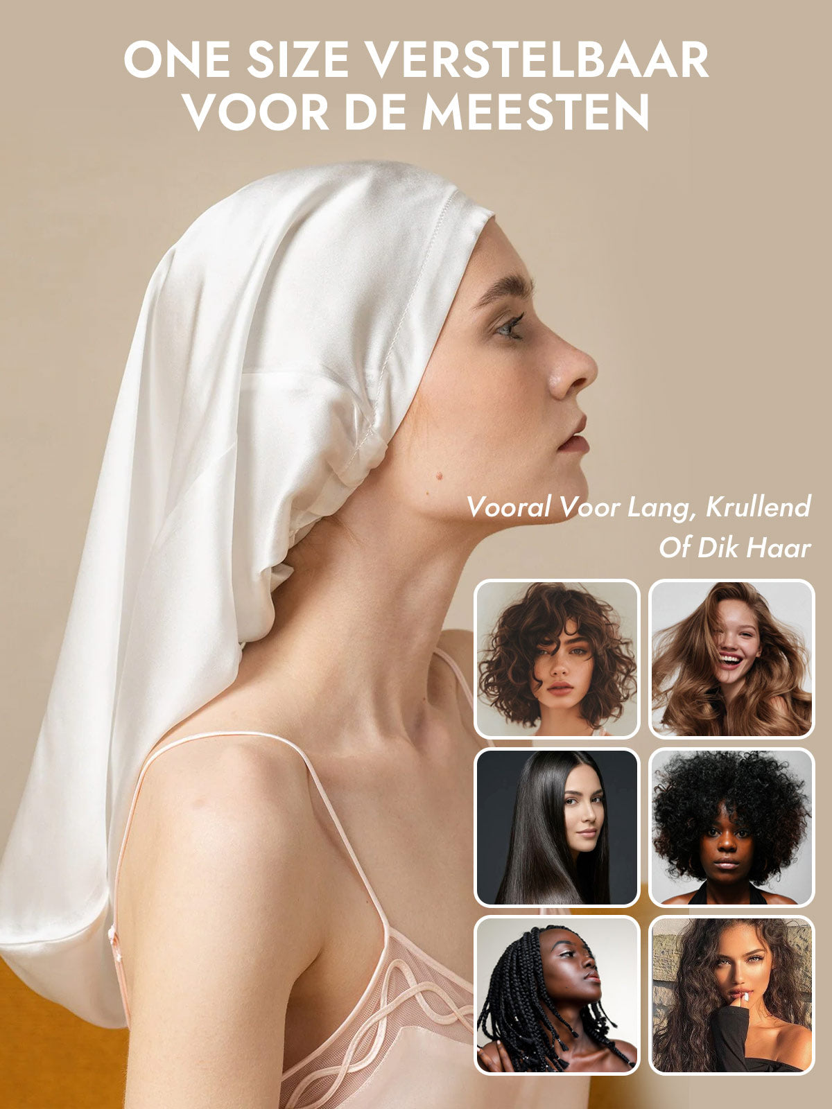 [Wit] SilkSilky-NL Slaapmutsen 006