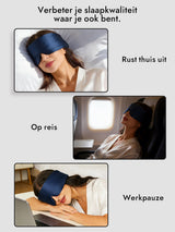 [Donkerblauw] SilkSilky-NL Oogmasker 006