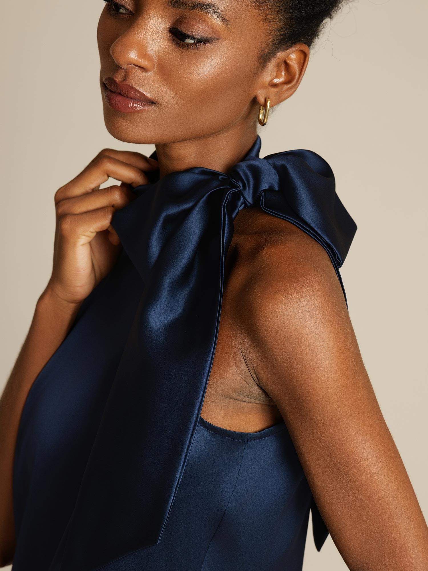 [Donkerblauw] SilkSilky-NL 19Momme Zijde Dress 004,