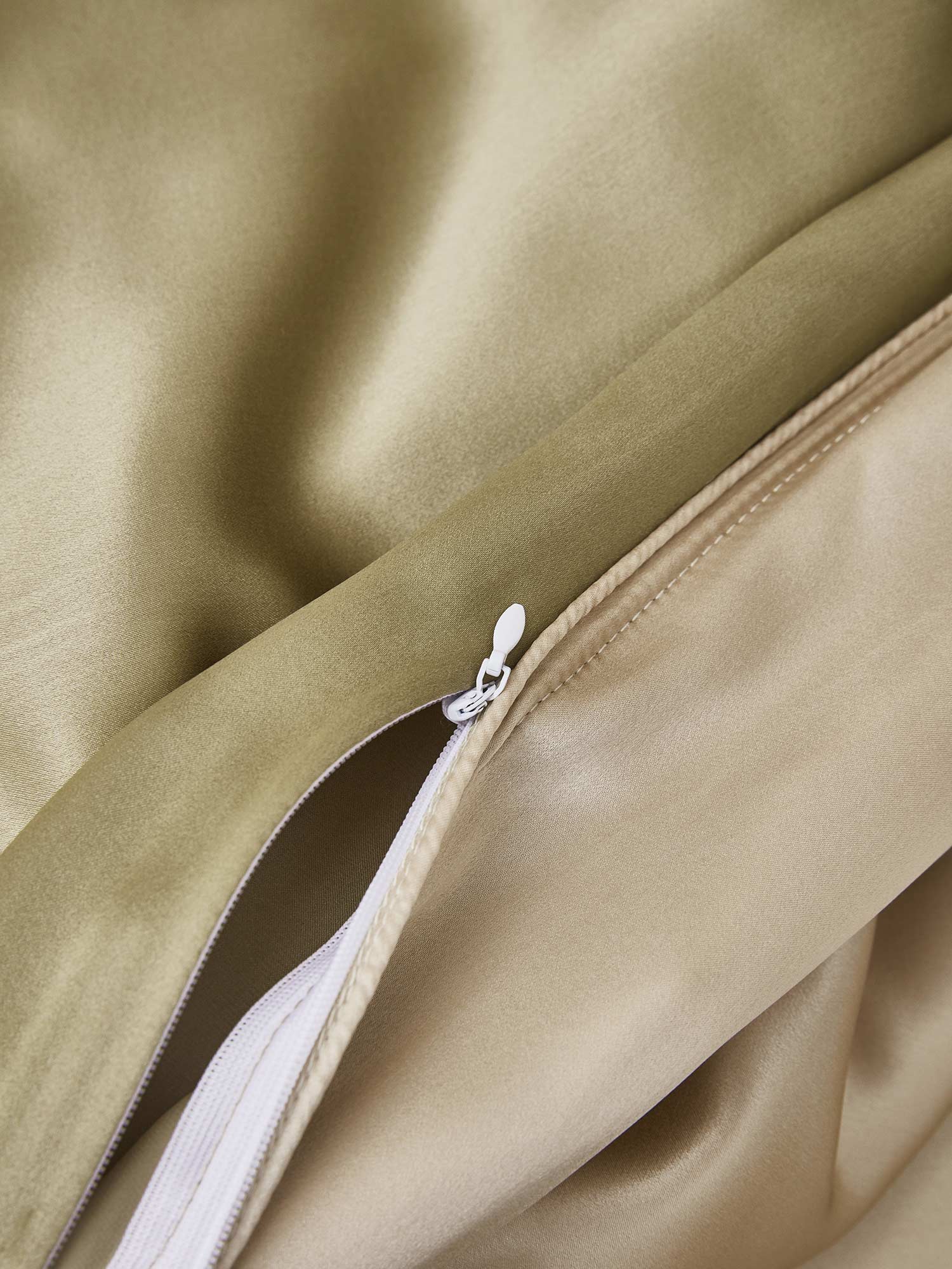 [Beige+Khaki] SilkSilky-NL 19Momme Bedding Set 006,