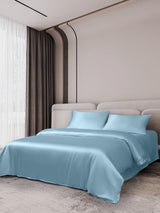 [Lichtblauw] SilkSilky-NL 19Momme Bedding Set 002