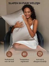[Grijs] SilkSilky-NL 30Momme Pillowcase 005