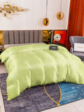 SilkSilky NL 19Momme Pure Silk Duvet Cover Mintgroen 002