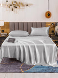 SilkSilky NL 19Momme Pure Silk Bedding Set Zilver 002